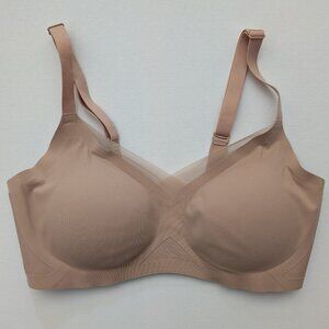 HoneyLove Crossover Bra in color SAND size SMALL - 34B/C
